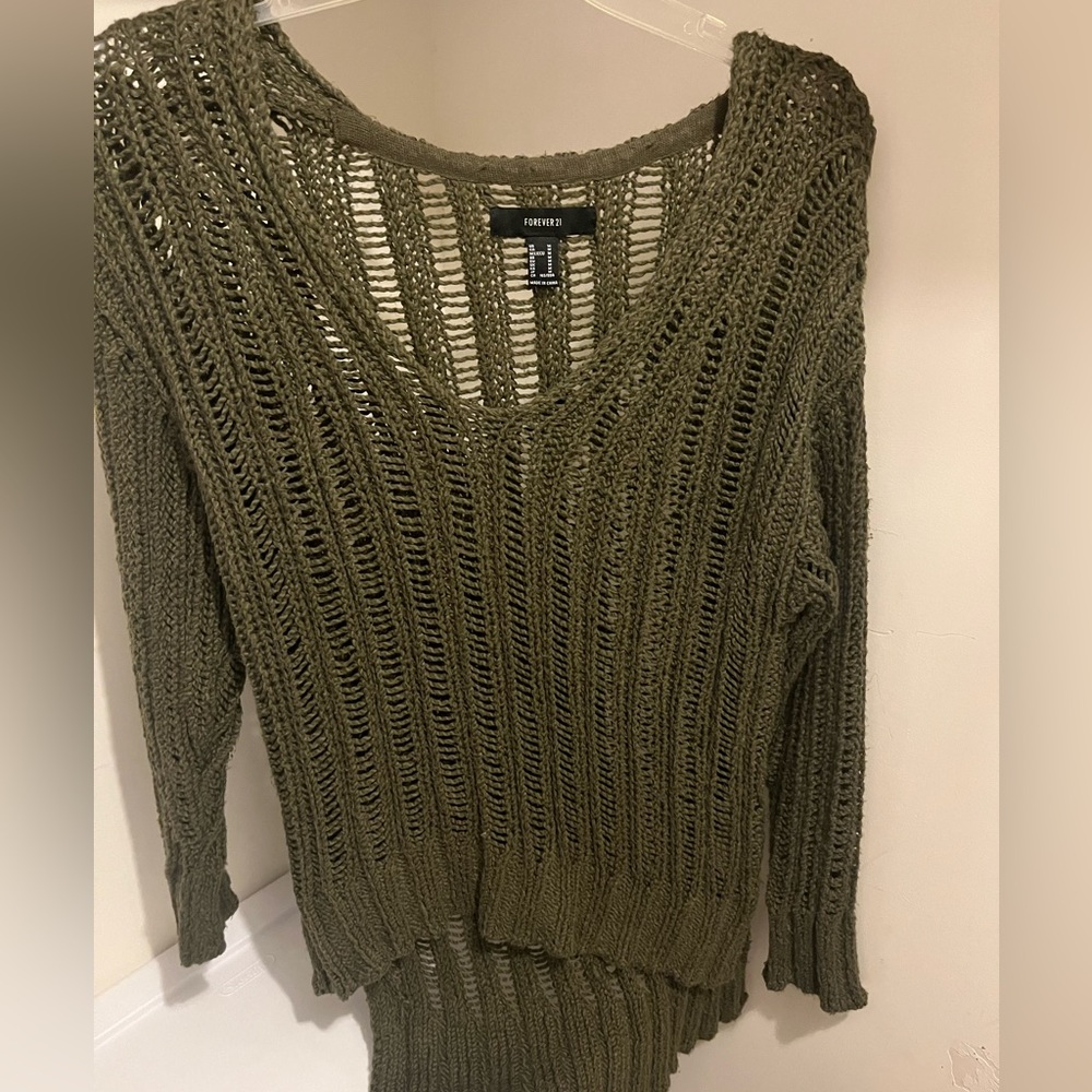 American eagle sweater, meant to be worn over something.